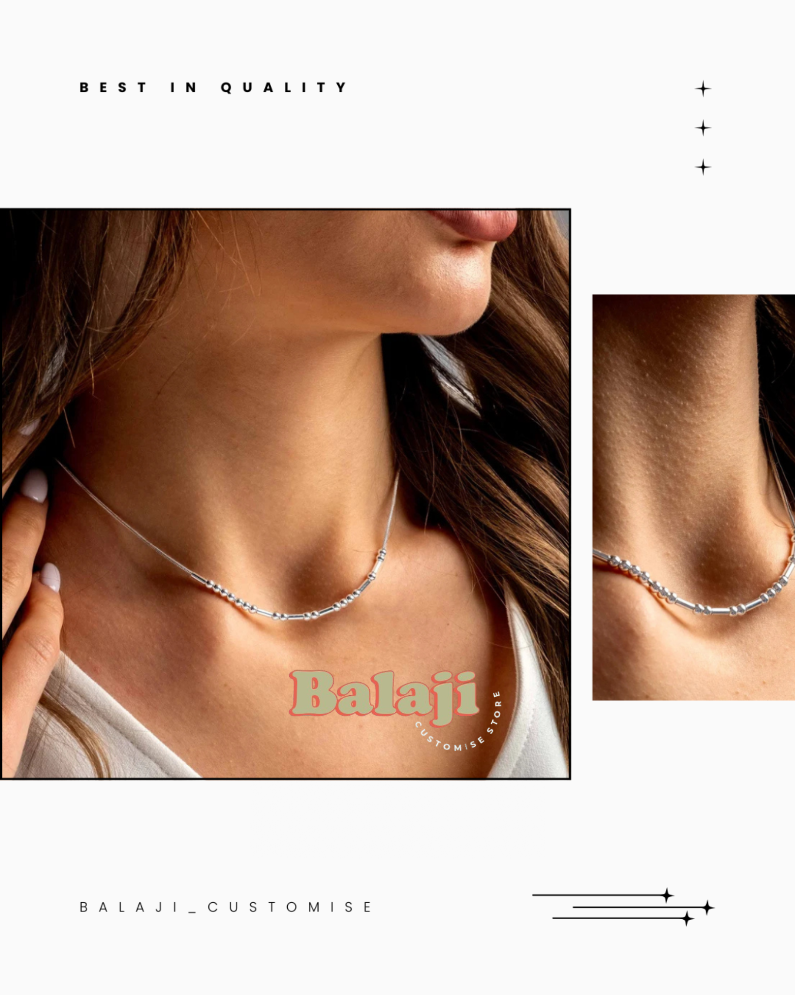 Morse code necklace