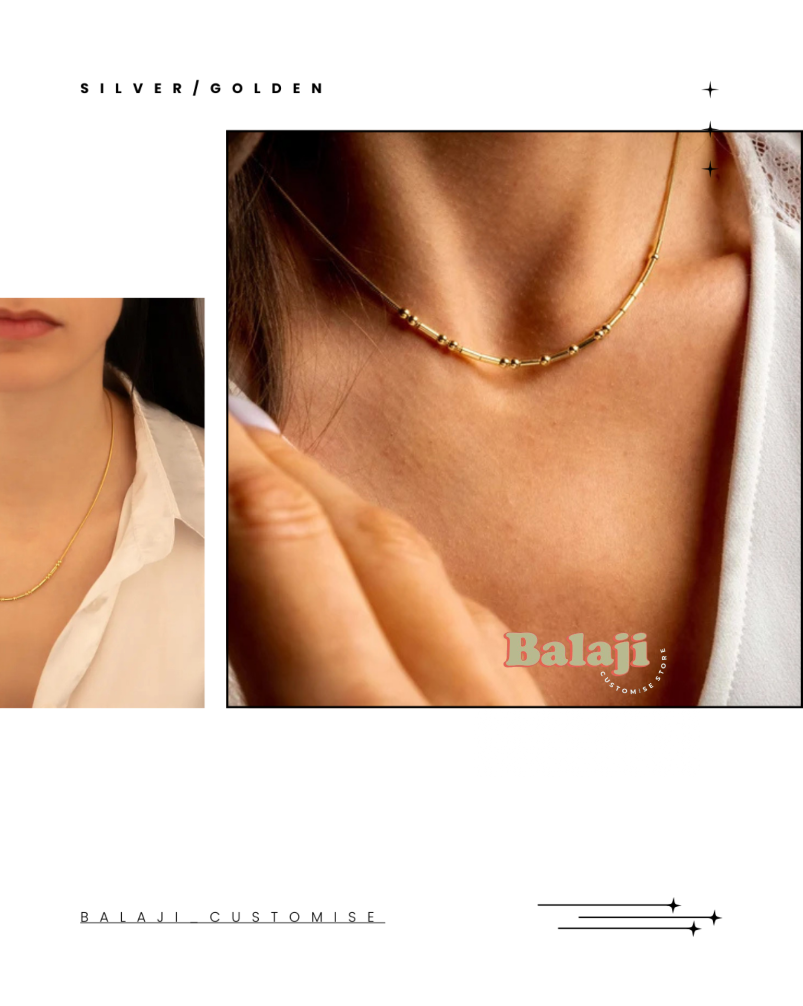 Morse code necklace