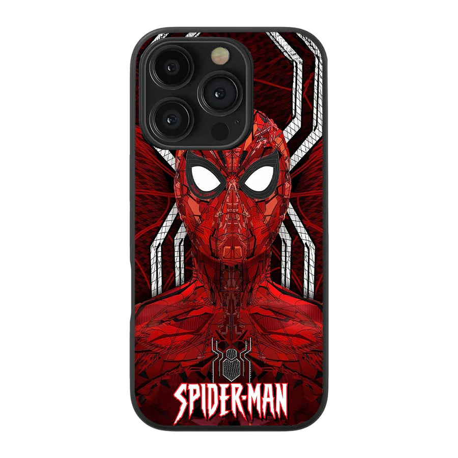 Spider-Man Web Glass Phone Case