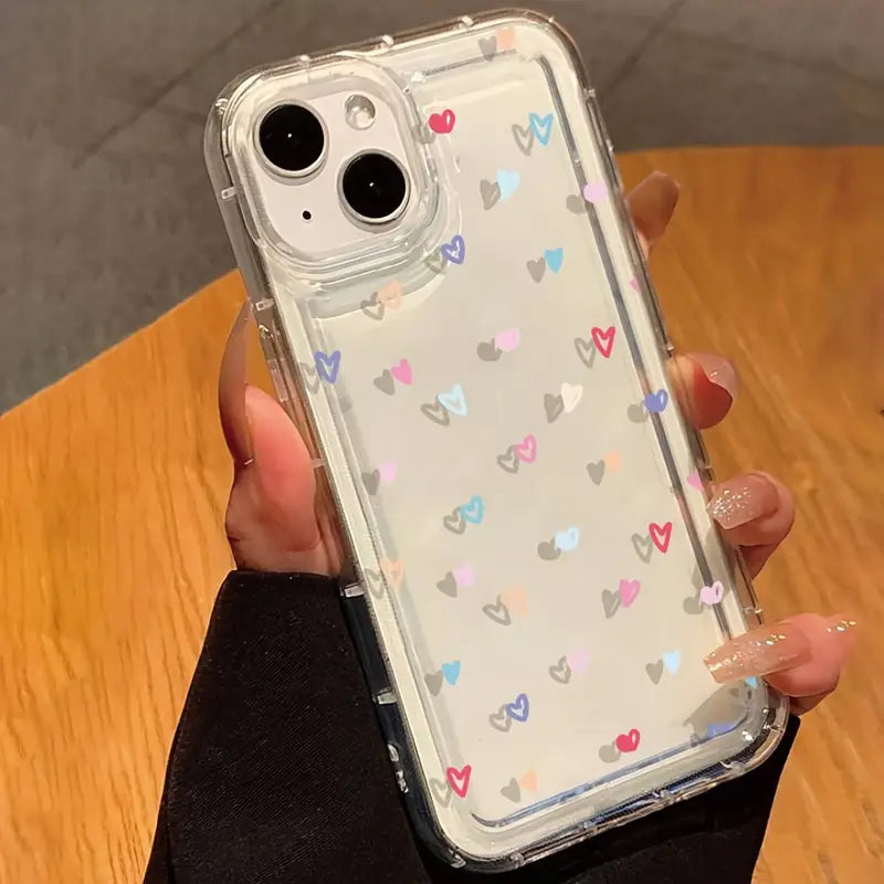 Colorful Little Love Pattern Air Cushion Phone Case