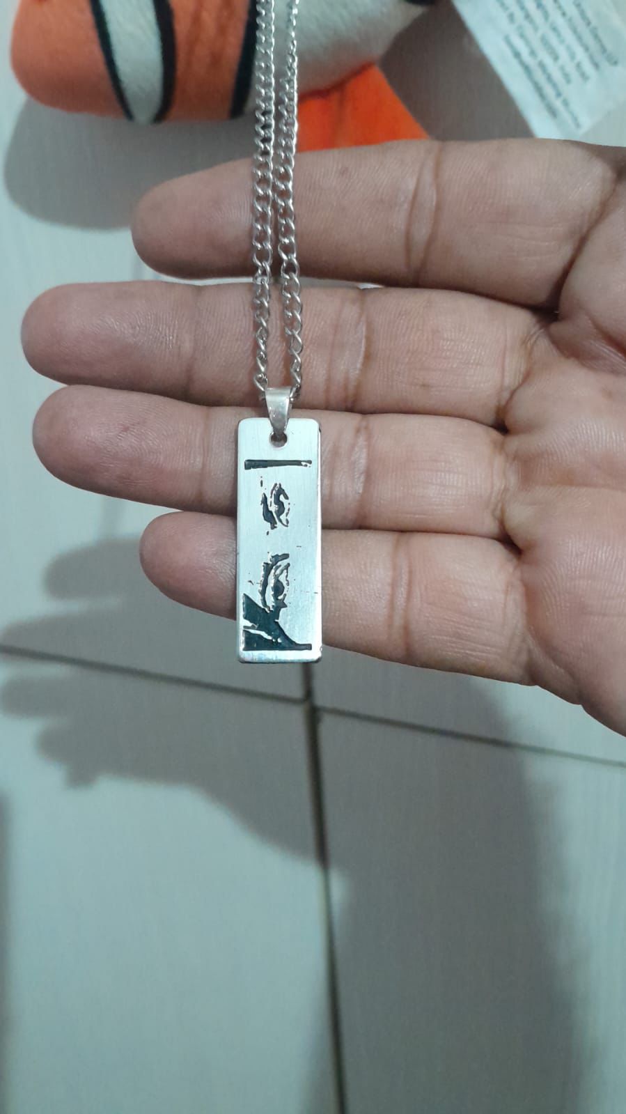 Silver Plated Eye Pendant