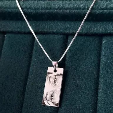 Silver Plated Eye Pendant
