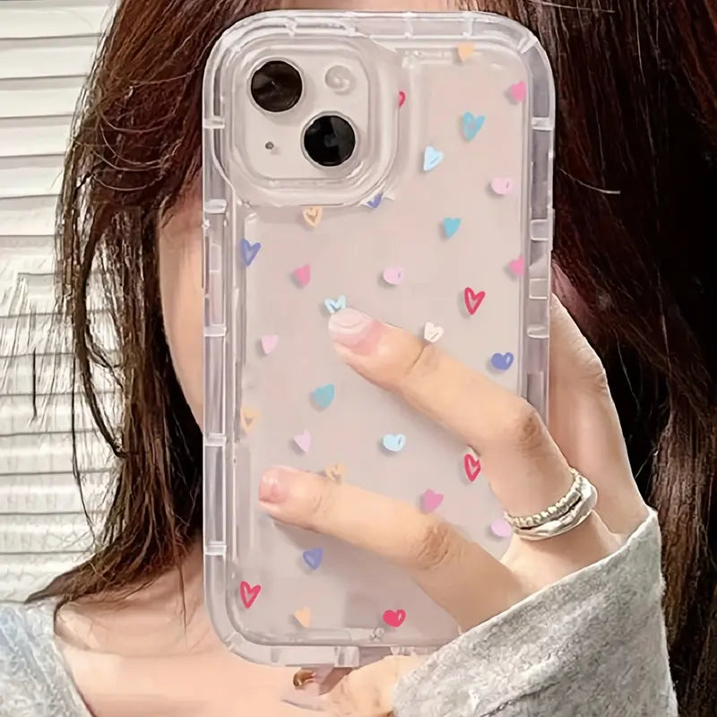 Colorful Little Love Pattern Air Cushion Phone Case
