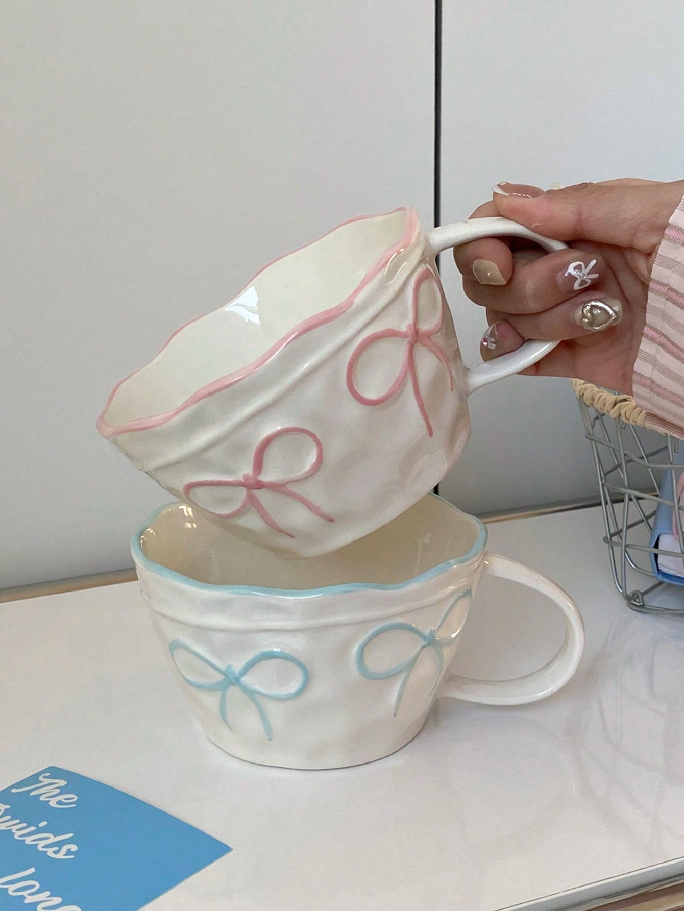 Valentine'S Day Bow Tie Ceramic Mug