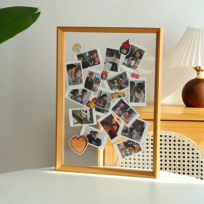 Modern Double-Sided Transparent Frame for Photos & Specimens