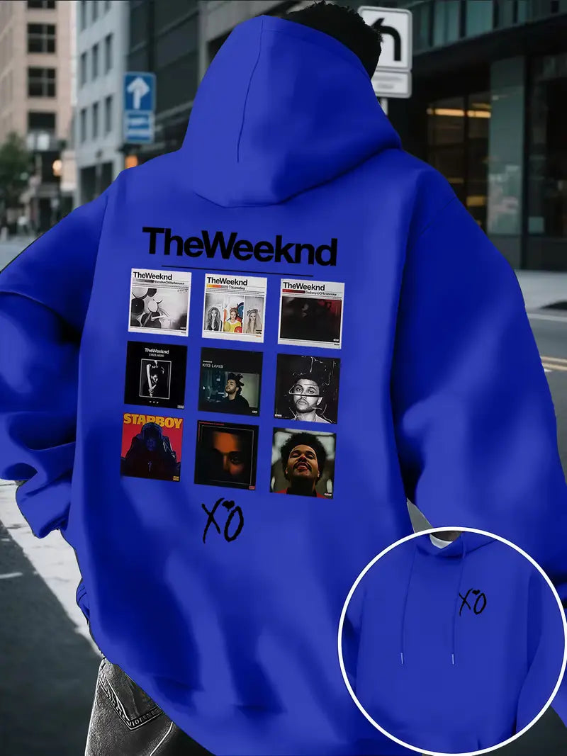 The Weeknd Inspired Graphic hoodie with Album Tracklist Print