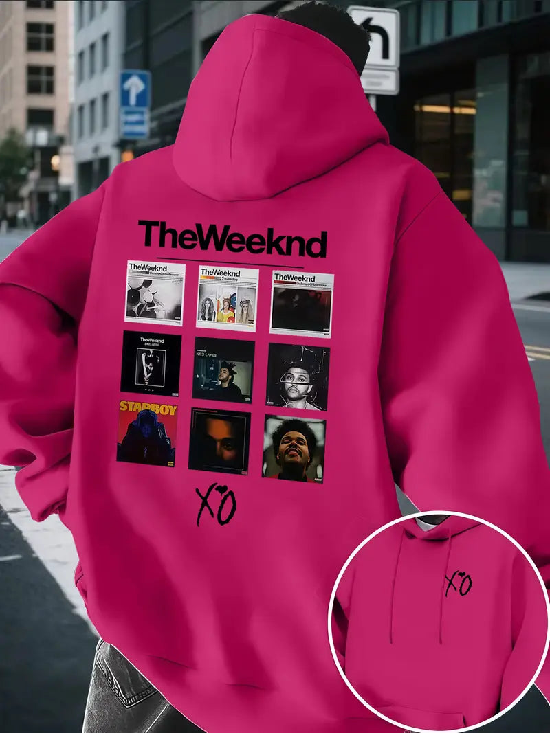 The Weeknd Inspired Graphic hoodie with Album Tracklist Print