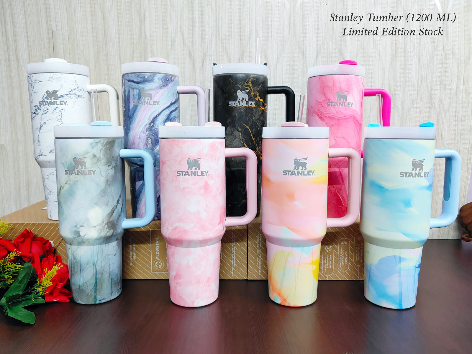 Marble Print Stanley Tumbler – 1200ML Hot & Cold