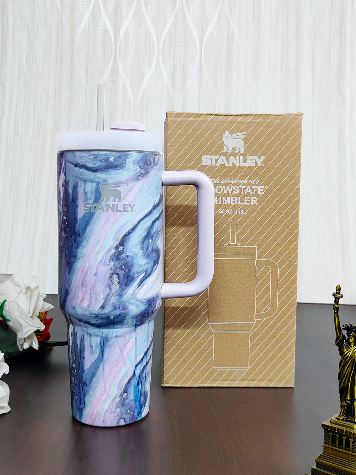 Marble Print Stanley Tumbler – 1200ML Hot & Cold