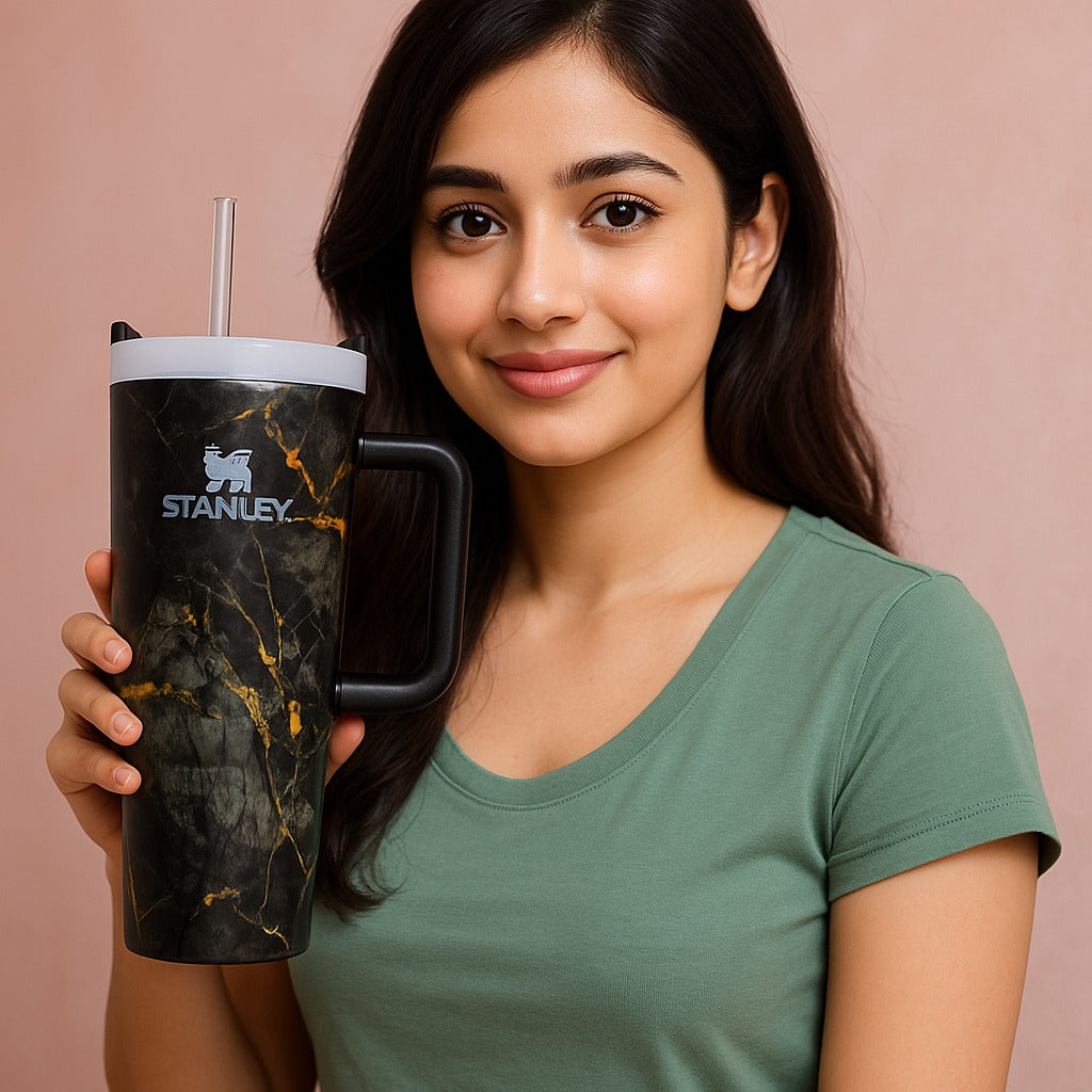Marble Print Stanley Tumbler – 1200ML Hot & Cold