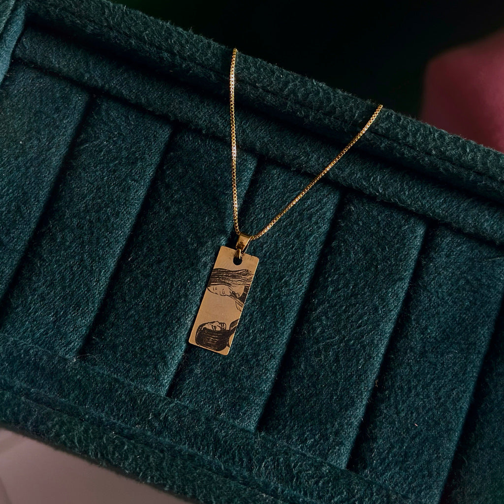 Gold Plated Eye Pendant
