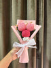 3 Tulip Handmade Crochet Bouquet – Eco-Friendly Floral Gift
