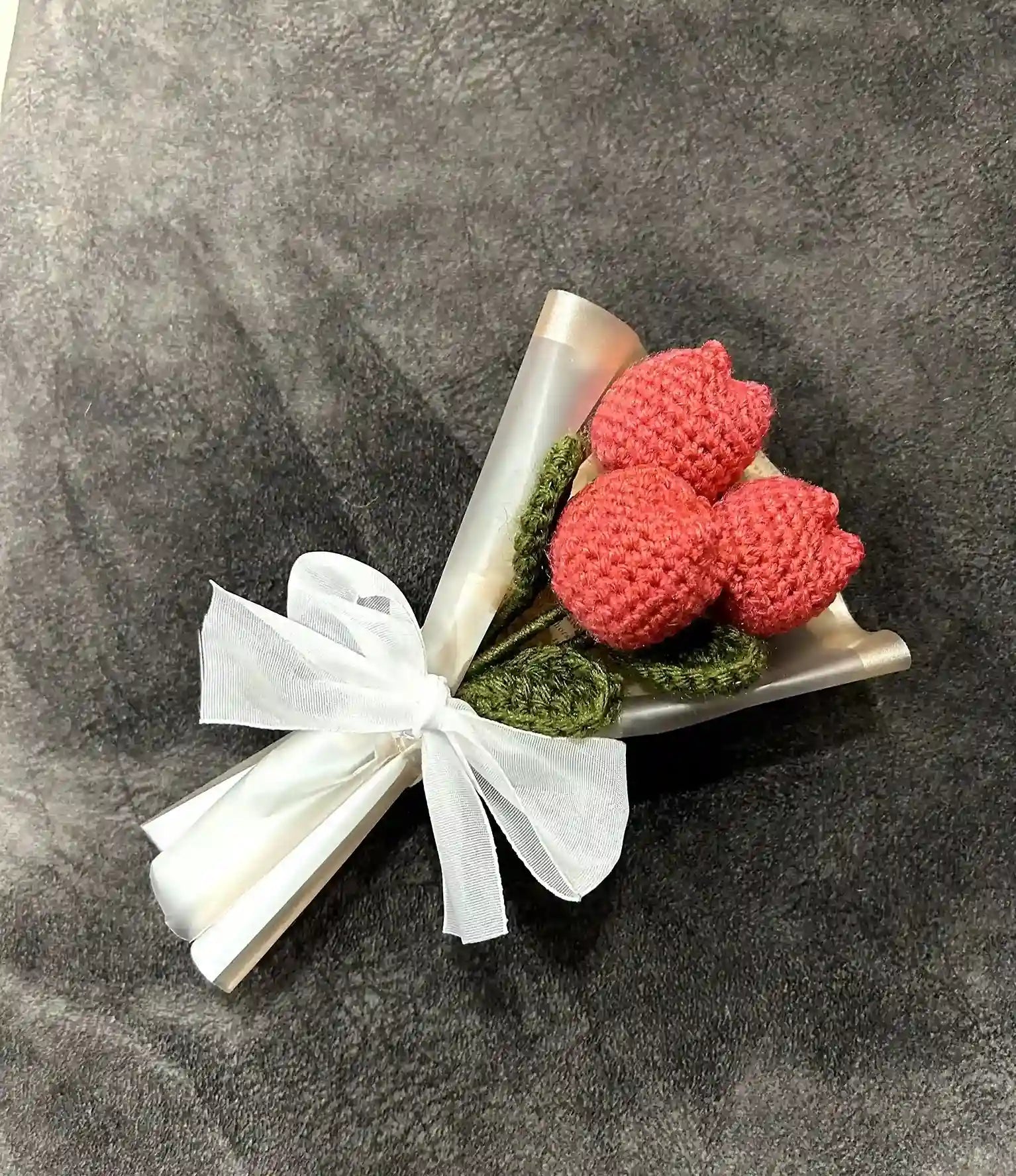 Mini Tulip Crochet Bouquet – Handmade Floral Gift