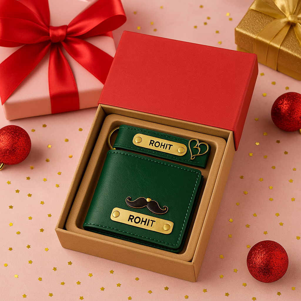 NEXON Men’s Gift Set 1.0 – Wallet + Keychain (Customizable)