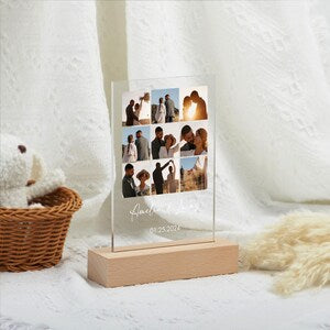 Custom Photo LED Light,Photo Collage Lamp,Personalized Acrylic Picture Frame,Gift for Couple,Christmas Gift,Gift for Her,Gift for Him