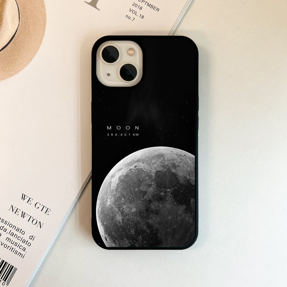Cosmic Moon Glow Glass Case