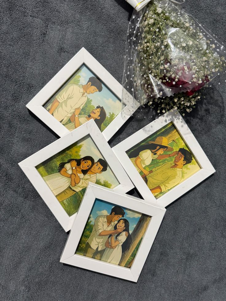 Pop up collage frame