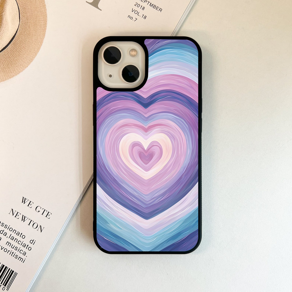 Heart Swirl Layers Glass Case