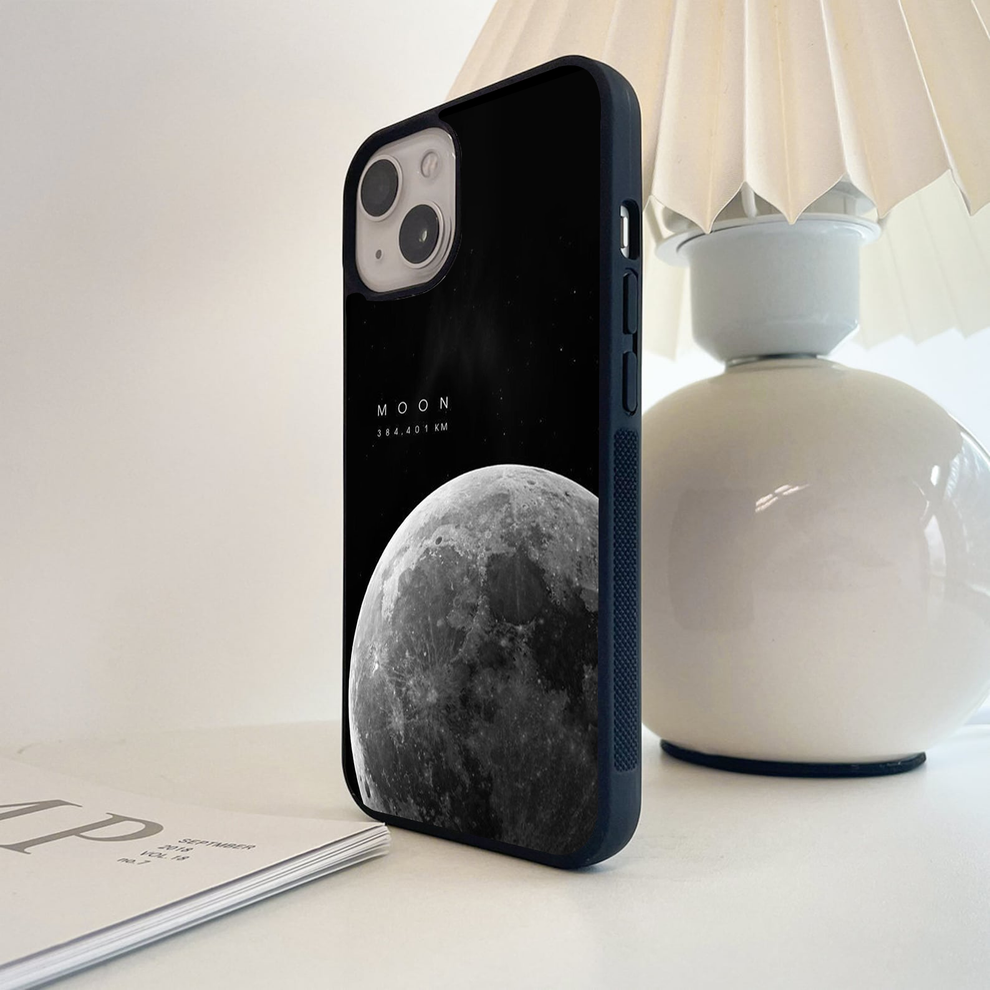 Cosmic Moon Glow Glass Case