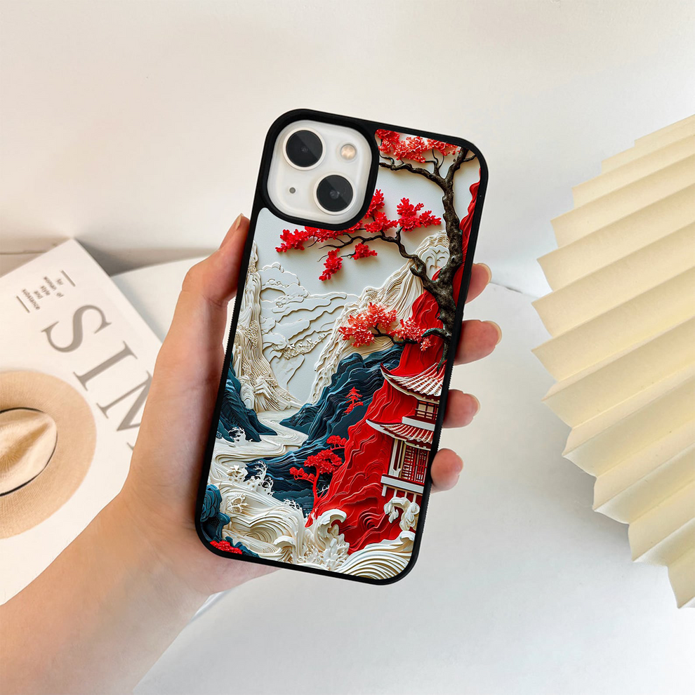 Whispers of Sakura Waves Glass Case