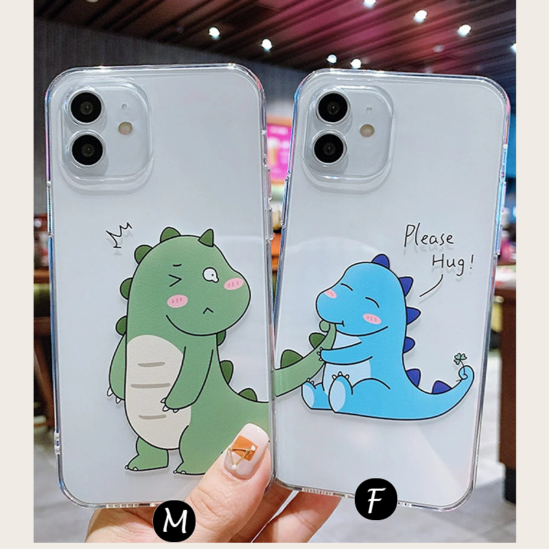 Couple Hug Me Dragon Clear Silicon Case Cover