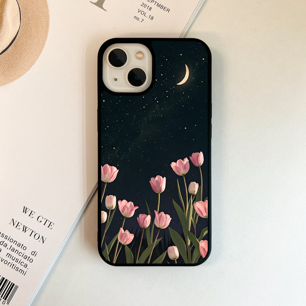 Midnight Tulip Whispers Vibe Glass Case