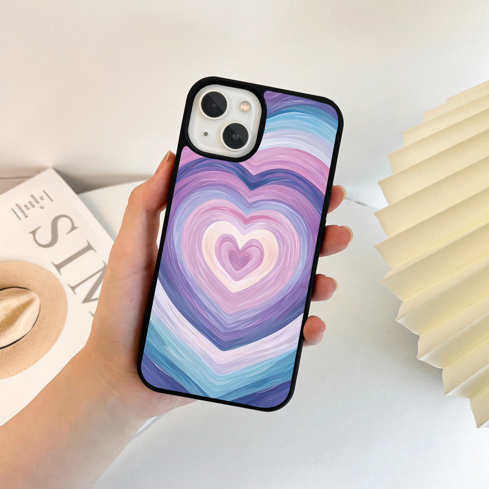 Heart Swirl Layers Glass Case