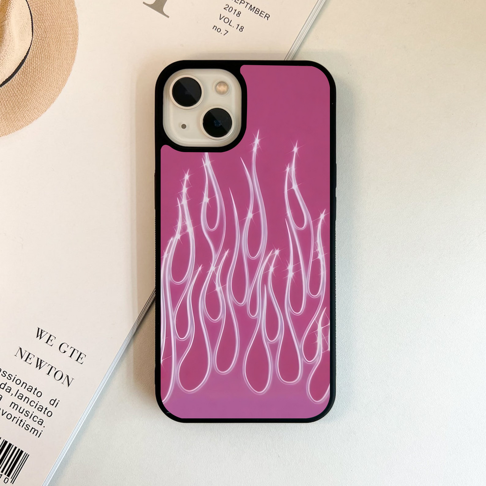 Barbie Fire Mood Glass Case
