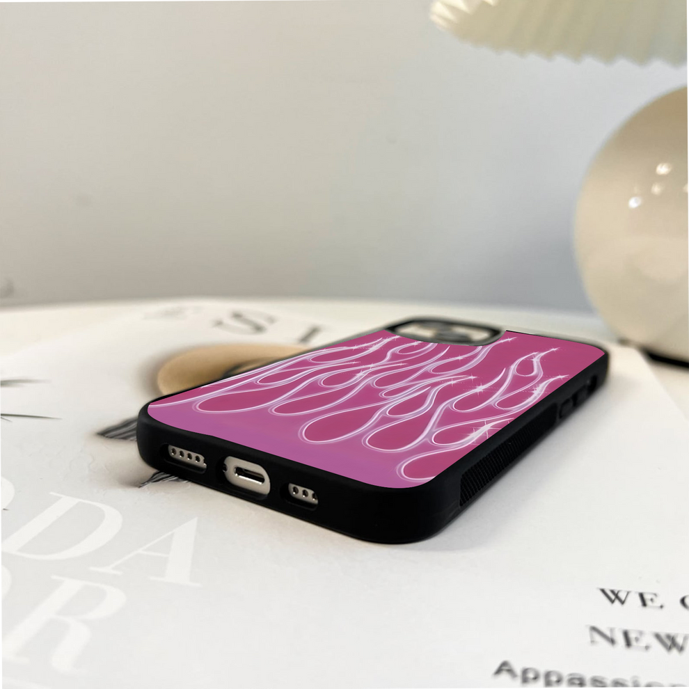 Barbie Fire Mood Glass Case