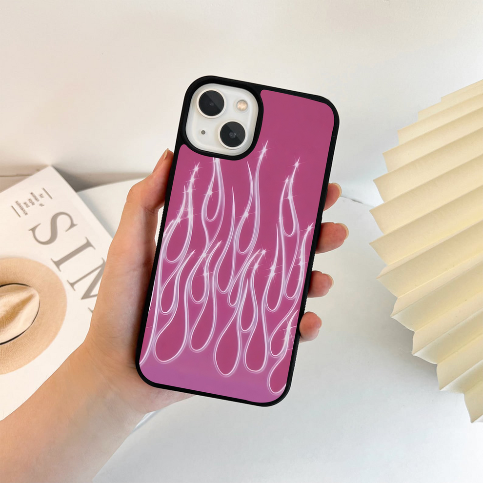 Barbie Fire Mood Glass Case