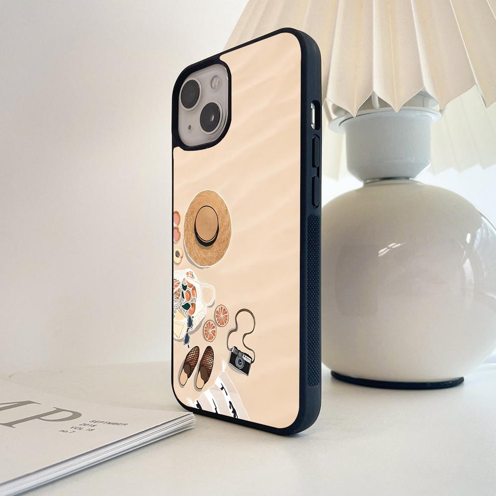 Retro Flower Burst Glass Case