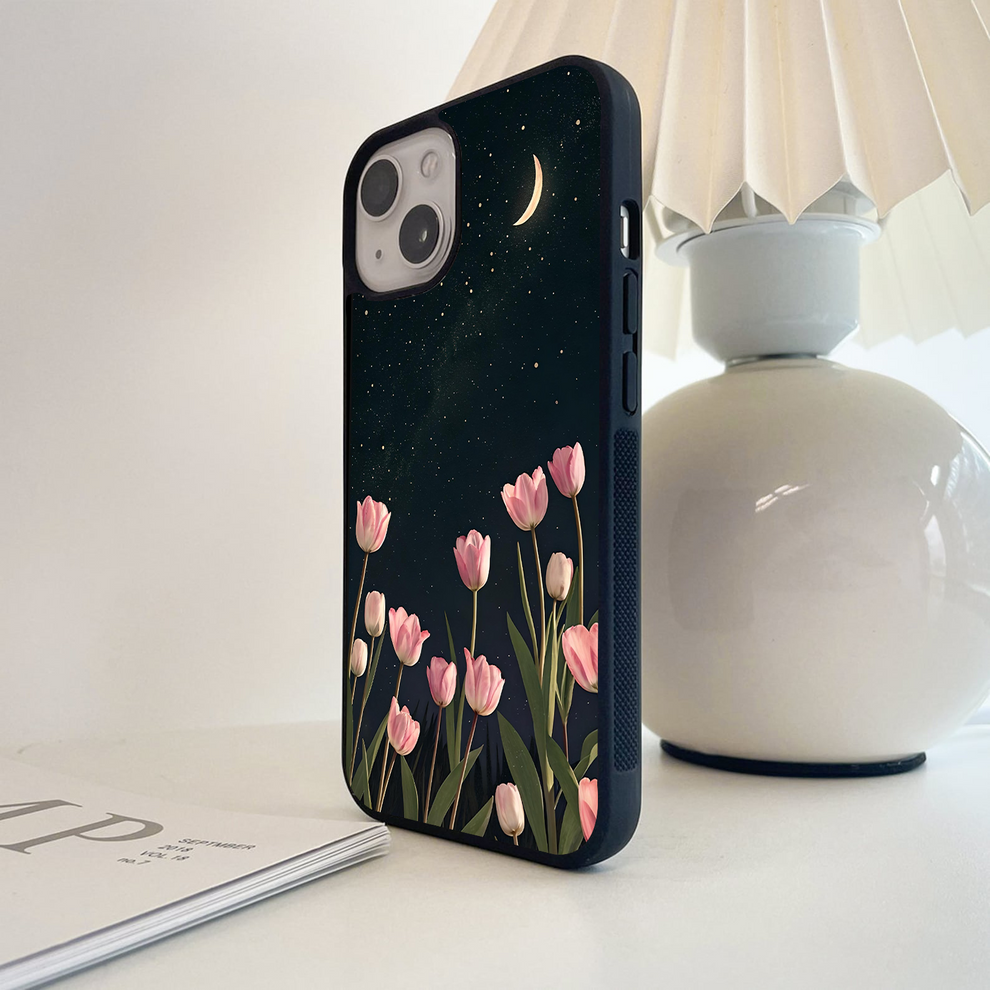 Midnight Tulip Whispers Vibe Glass Case