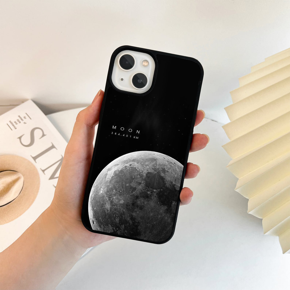 Cosmic Moon Glow Glass Case