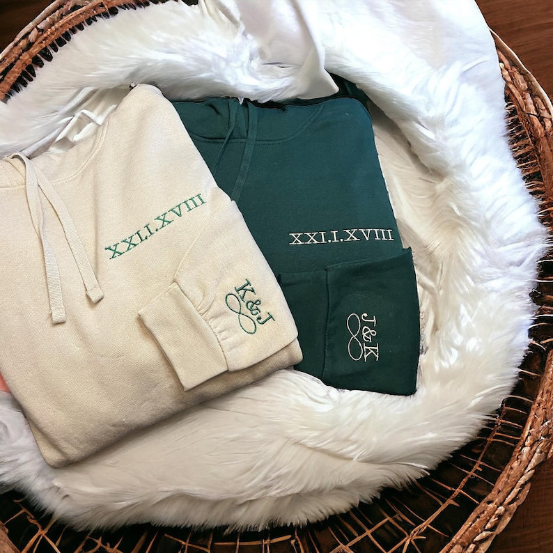 Customise made couple hoodie 