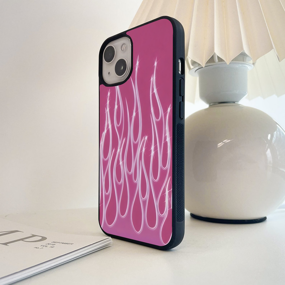 Barbie Fire Mood Glass Case